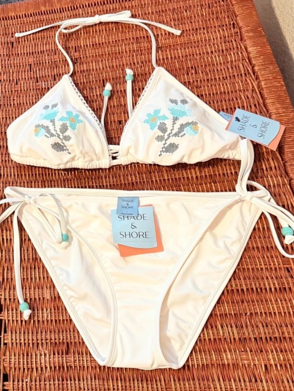 Shade & Shore Women’s White Bikini Set